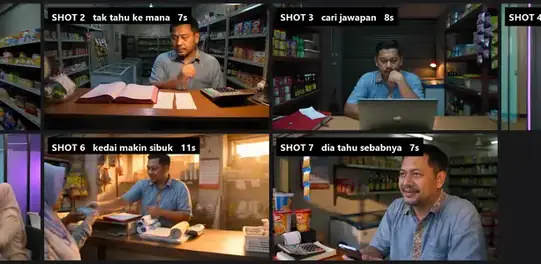 Filem jenama 62 saat, dalam Bahasa Melayu