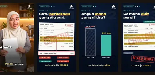 Cara penilai membaca penyata bank, dalam 70 saat