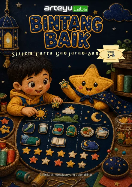 Bintang Baik — Carta tabiat baik dan aktiviti pujian.