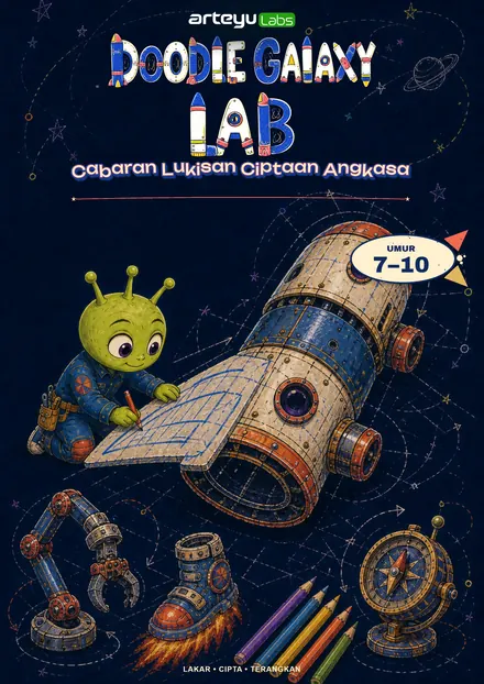 Doodle Galaxy Lab — Doodle angkasa untuk pelukis kecil.