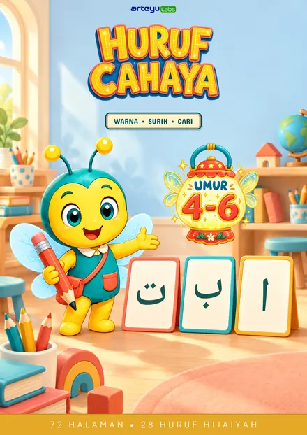 Huruf Cahaya - Latihan huruf dengan sentuhan Islamik.
