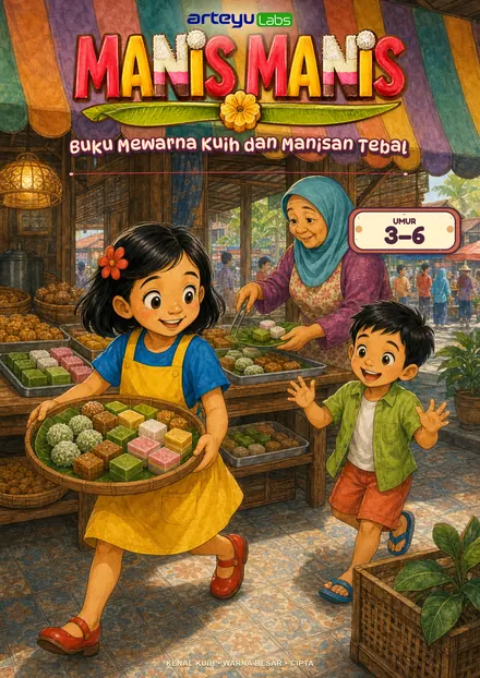 Manis-Manis — Kuih dan manisan Malaysia untuk diwarna.